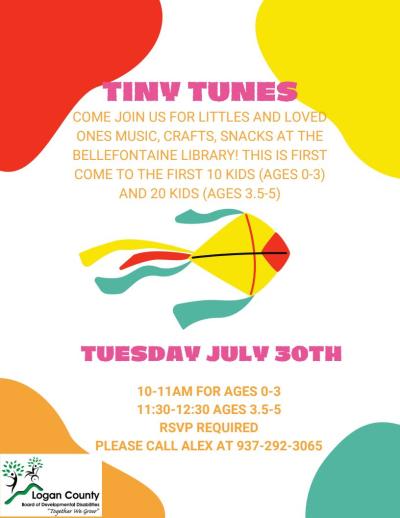 Tiny Toons Ages 0-3 RSVP Required