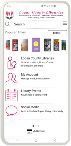 Logan County Libraries Mobile app