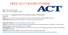 FREE Online ACT Crash Course