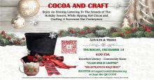 Cocoa & Craft November 15 at 6:00pm.