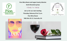 Vines 'n Verse Book Club at the Fíon Wine Room, Thursday, February 23, 7:00pm.