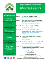 March Calendar of Events