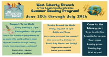 West Liberty Branch Summer Reading Programs, June 12 through July 29 West Liberty Branch Summer Reading Programs, June 12 through July 29