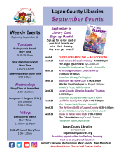 September Calendar of Events